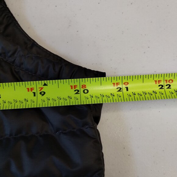 Lole Hooded Duck Down Puffer Vest Grey Size L - Picture 11 of 11